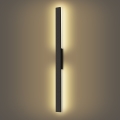 Brilagi - LUNA LED Outdoor Wall Light, 24W, 230V, 3000K, IP65, 100 cm, Black