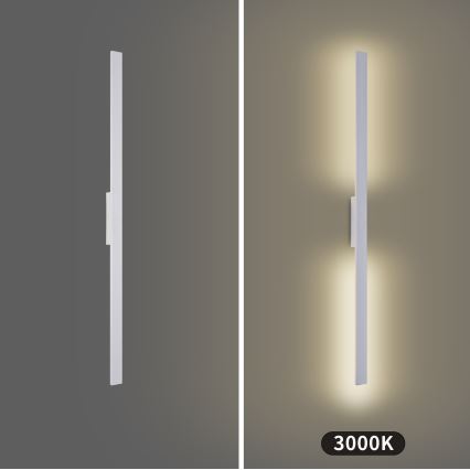 Brilagi - LUNA LED Outdoor Wall Light LED/24W/230V 3000K IP65 100 cm White CRI 90