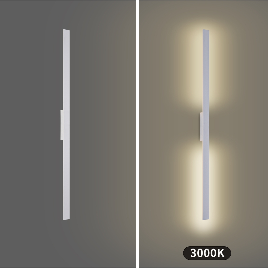 Brilagi - LUNA LED Outdoor Wall Light LED/24W/230V 3000K IP65 100 cm White CRI 90