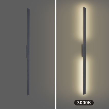 Brilagi - LUNA LED Outdoor Wall Light 30W/230V 3000K IP65 150 cm Anthracite CRI 90