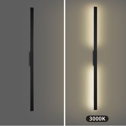 Brilagi - LED Outdoor Wall Light LUNA LED/30W/230V 3000K IP65 150 cm black CRI 90