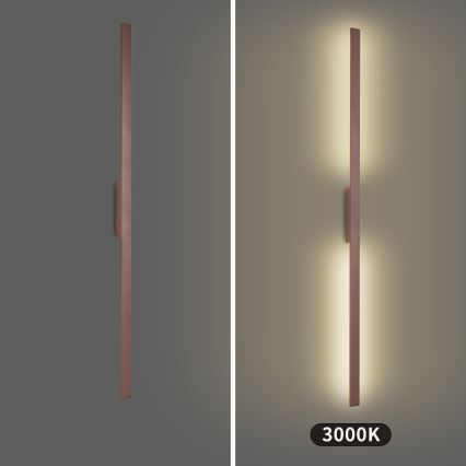 Brilagi - LUNA LED Outdoor Wall Light LED/30W/230V 3000K IP65 150 cm brown CRI 90