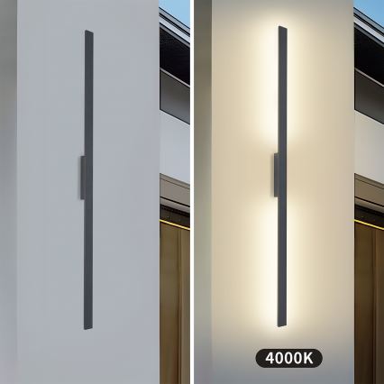 Brilagi - LUNA LED Outdoor Wall Light LED/30W/230V 4000K IP65 150 cm Anthracite CRI 90