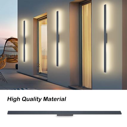Brilagi - LUNA LED Outdoor Wall Light LED/30W/230V 4000K IP65 150 cm Anthracite CRI 90
