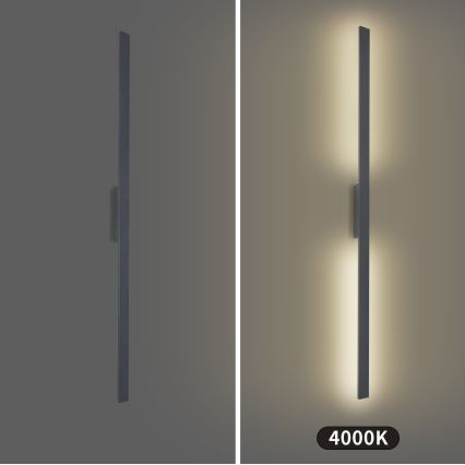 Brilagi - LUNA LED Outdoor Wall Light LED/30W/230V 4000K IP65 150 cm Anthracite CRI 90