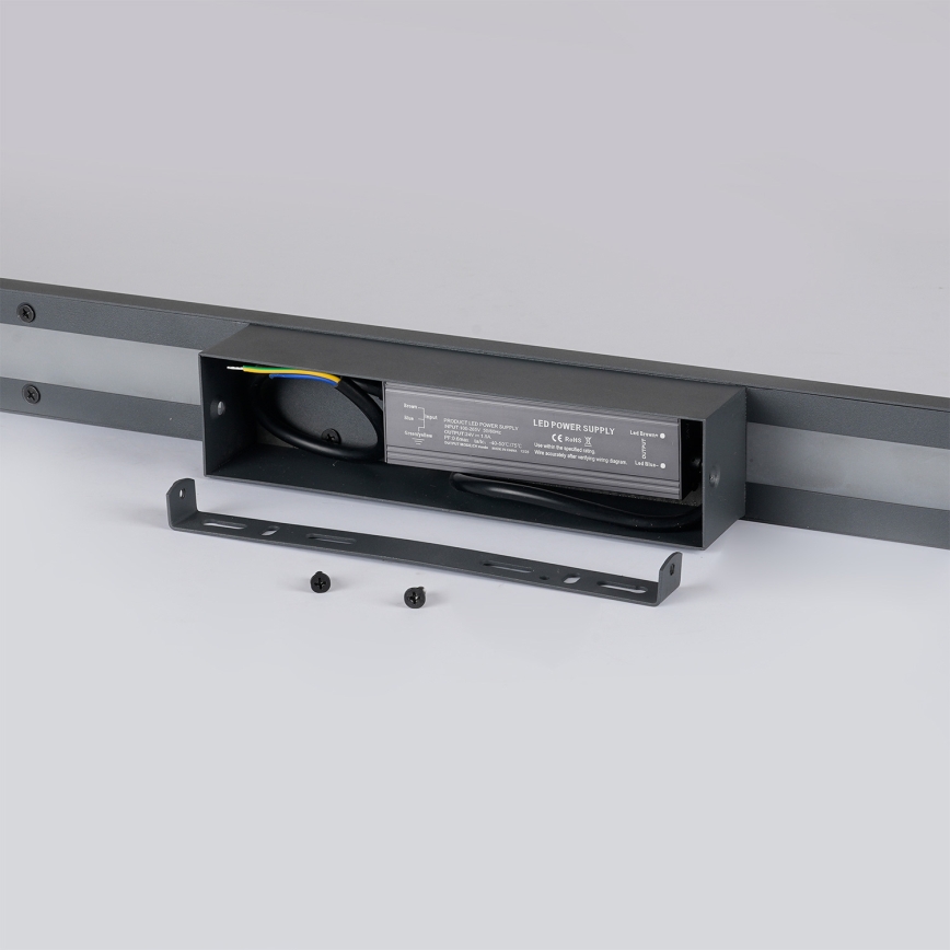 Brilagi - LUNA LED Outdoor Wall Light LED/30W/230V 4000K IP65 150 cm Anthracite CRI 90