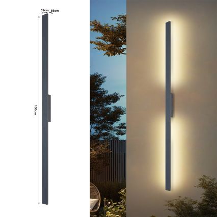 Brilagi - LUNA LED Outdoor Wall Light LED/30W/230V 4000K IP65 150 cm Anthracite CRI 90