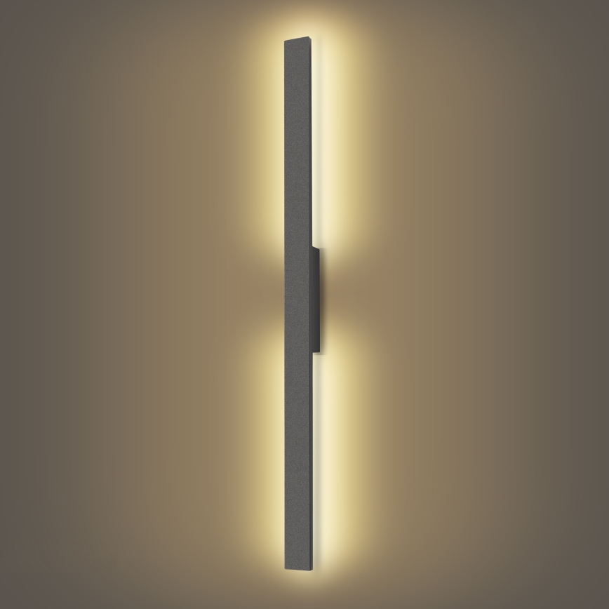 Brilagi - LUNA LED Outdoor Wall Light LED/24W/230V 3000K IP65 100 cm Anthracite CRI 90