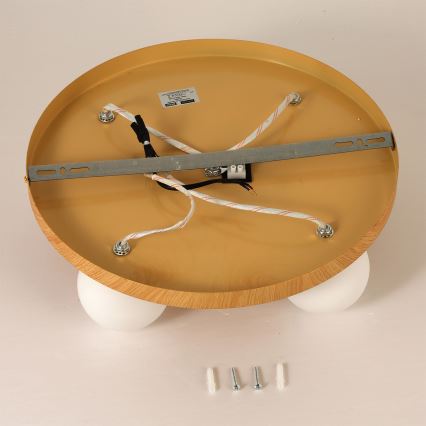 Brilagi - LUND WOOD Ceiling Light 5xG9/9W/230V Ø 40 cm Rubberwood