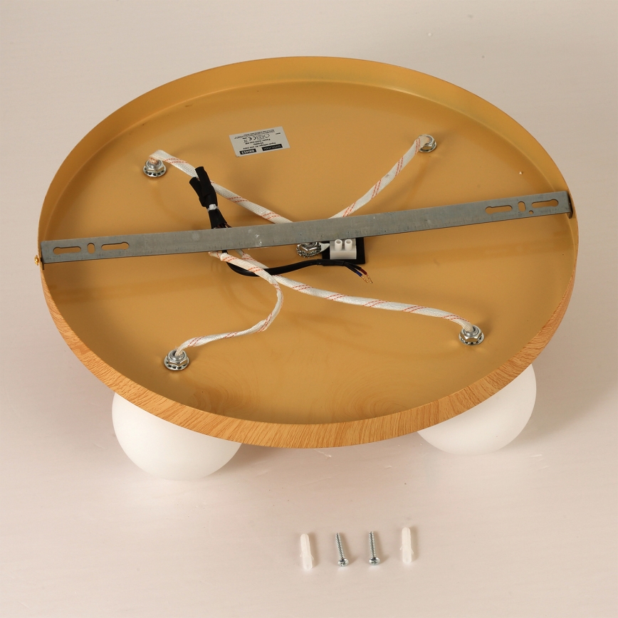 Brilagi - LUND WOOD Ceiling Light 5xG9/9W/230V Ø 40 cm Rubberwood