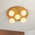BRILAGI - LUND WOOD ceiling light 5xG9/9W/230V, Ø 40 cm, wood