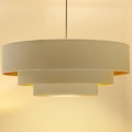 Brilagi - LUNETA cable-hung pendant lamp 3xE27/60W/230V, Ø 80 cm, cream/gold