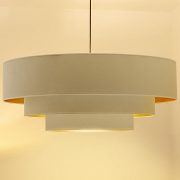 Brilagi - LUNETA cable-hung pendant lamp 3xE27/60W/230V, Ø 80 cm, cream/gold