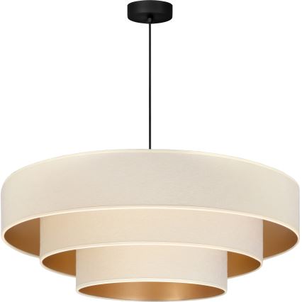 Brilagi - LUNETA cable-hung pendant lamp 3xE27/60W/230V, Ø 80 cm, cream/gold