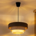 Brilagi - LUNETA Cable pendant 1xE27/60W/230V diam. 40 cm brown/beige/cream