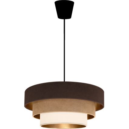 Brilagi - LUNETA Cable pendant 1xE27/60W/230V diam. 40 cm brown/beige/cream