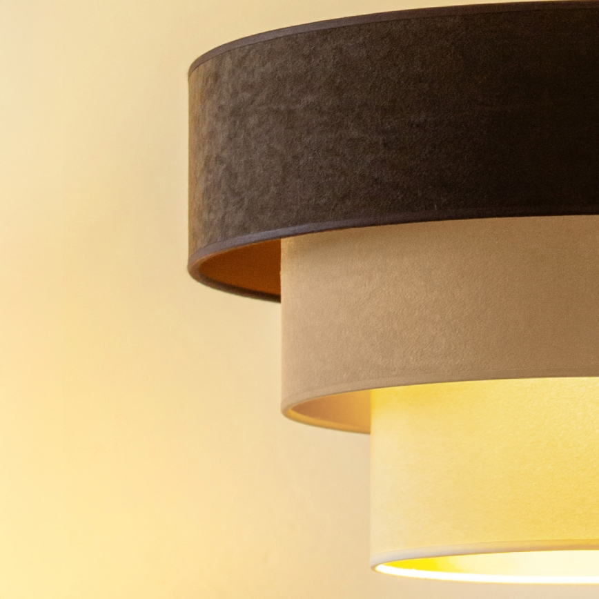 Brilagi - LUNETA Cable pendant 1xE27/60W/230V diam. 40 cm brown/beige/cream