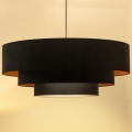 Brilagi - LUNETA Cable Pendant Lamp 3xE27/60W/230V Ø 80 cm Black/Gold