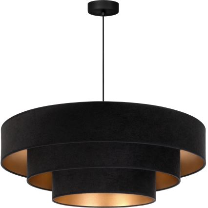 Brilagi - LUNETA Cable Pendant Lamp 3xE27/60W/230V Ø 80 cm Black/Gold
