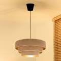 Brilagi - LUNETA cable pendant light 1x E27/60W/230V Ø 40 cm beige/gold