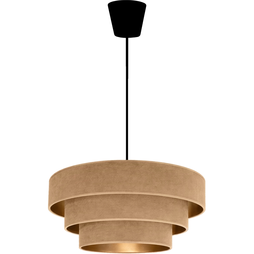 Brilagi - LUNETA cable pendant light 1x E27/60W/230V Ø 40 cm beige/gold