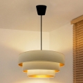 Brilagi - LUNETA Cable Pendant Light 1xE27/60W/230V Ø 40 cm Cream/Gold