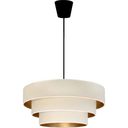 Brilagi - LUNETA Cable Pendant Light 1xE27/60W/230V Ø 40 cm Cream/Gold