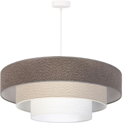 Brilagi - LUNETA Cable Pendant Light, 3xE27/60W/230V, Ø 80 cm, Grey/Cream/White