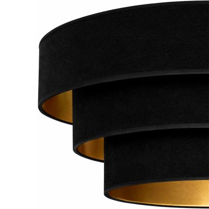 Brilagi - LUNETA cable-suspended pendant light 1xE27/60W/230V Ø 40 cm black/gold