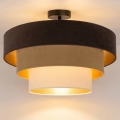 Brilagi - LUNETA Flush-mount Chandelier 1xE27/60W/230V Ø 40 cm brown/beige/cream