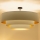 Brilagi - LUNETA Flush-mount Chandelier 3xE27/60W/230V, Ø 80 cm, Cream/Gold