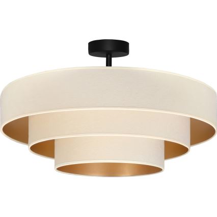 Brilagi - LUNETA Flush-mount Chandelier 3xE27/60W/230V, Ø 80 cm, Cream/Gold