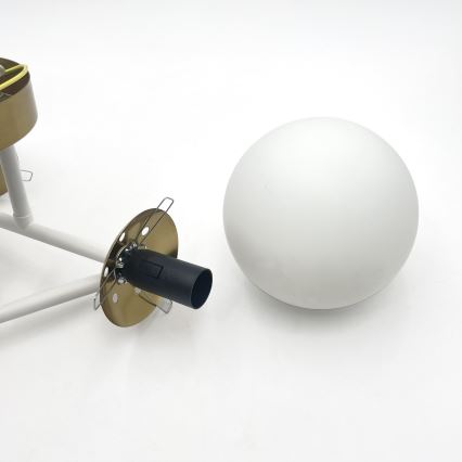 Brilagi - MALIVA Flush-mount ceiling light 4xE14/15W/230V gold/white