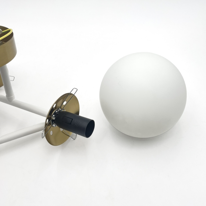 Brilagi - MALIVA Flush-mount ceiling light 4xE14/15W/230V gold/white