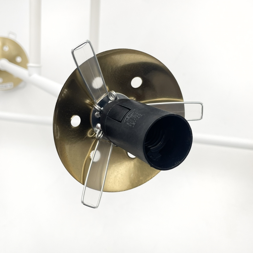 Brilagi - MALIVA Flush-mount ceiling light 4xE14/15W/230V gold/white