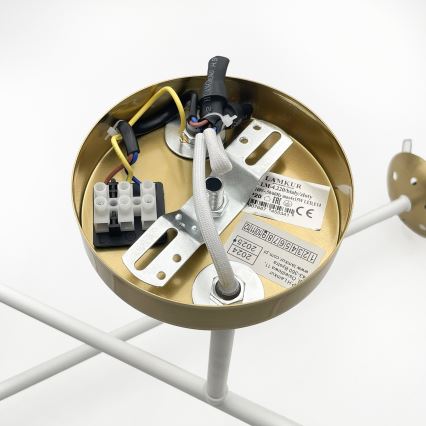 Brilagi - MALIVA Flush-mount ceiling light 4xE14/15W/230V gold/white