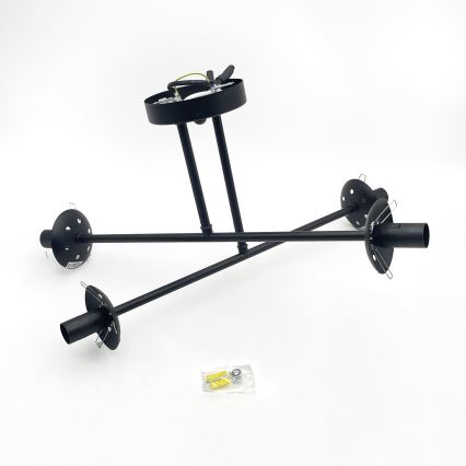 Brilagi - MALIVA Flush-Mount Chandelier 4xE14/15W/230V Black/White