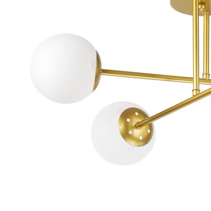 Brilagi - MALIVA Flush-Mount Chandelier 4xE14/15W/230V Gold/White