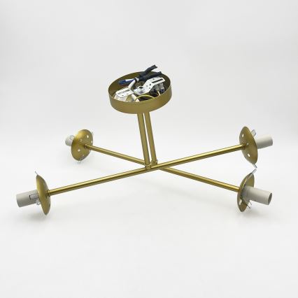 Brilagi - MALIVA Flush-Mount Chandelier 4xE14/15W/230V Gold/White