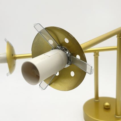 Brilagi - MALIVA Flush-Mount Chandelier 4xE14/15W/230V Gold/White