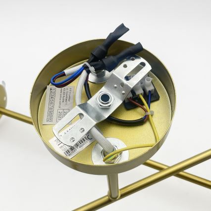 Brilagi - MALIVA Flush-Mount Chandelier 4xE14/15W/230V Gold/White