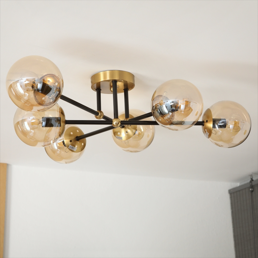 Brilagi - MALIVA Flush-Mount Chandelier 6xE14/15W/230V Gold