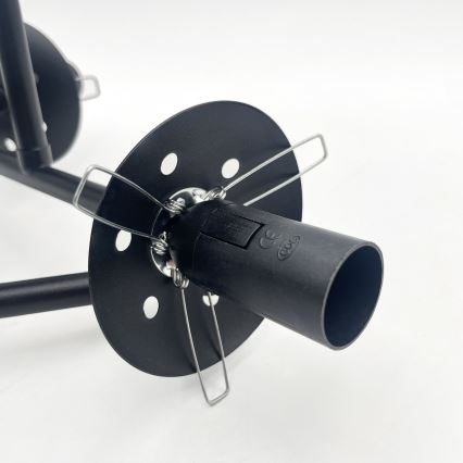 Brilagi - MALIVA Flush-Mounted Chandelier 3xE14/15W/230V Black/Clear