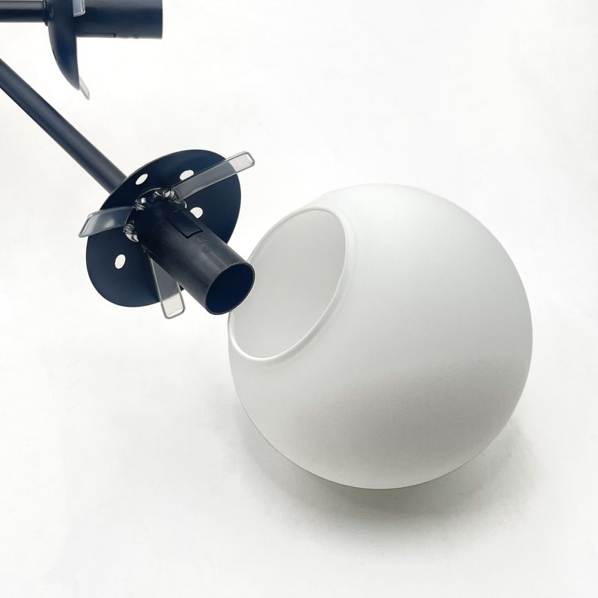 Brilagi - MALIVA Surface-mounted ceiling light 6xE14/15W/230V Black/White