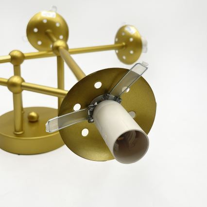 Brilagi - MALIVA surface-mounted chandelier 6xE14/15W/230V gold/white