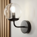 Brilagi - MALIVA Wall Lamp 1xE14/15W/230V Black/Clear