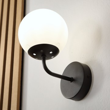 Brilagi - MALIVA Wall Lamp 1xE14/15W/230V Black/White