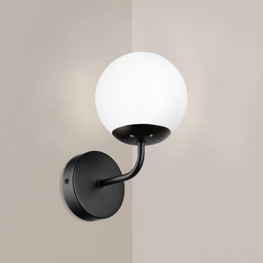 Brilagi - MALIVA Wall Lamp 1xE14/15W/230V Black/White