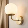Brilagi - MALIVA Wall lamp 1xE14/15W/230V gold/white