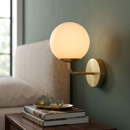 Brilagi - MALIVA Wall lamp 1xE14/15W/230V gold/white